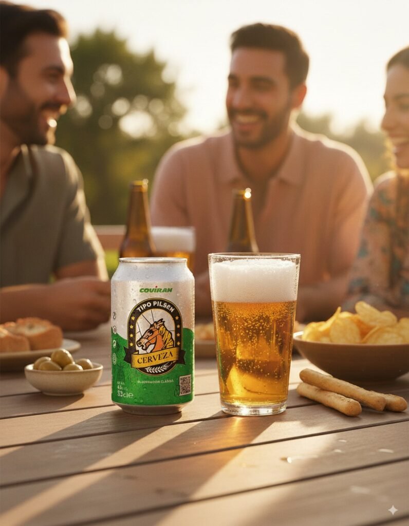 Cerveza en mesa